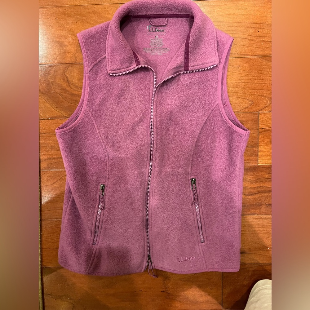 LLbean purple vest